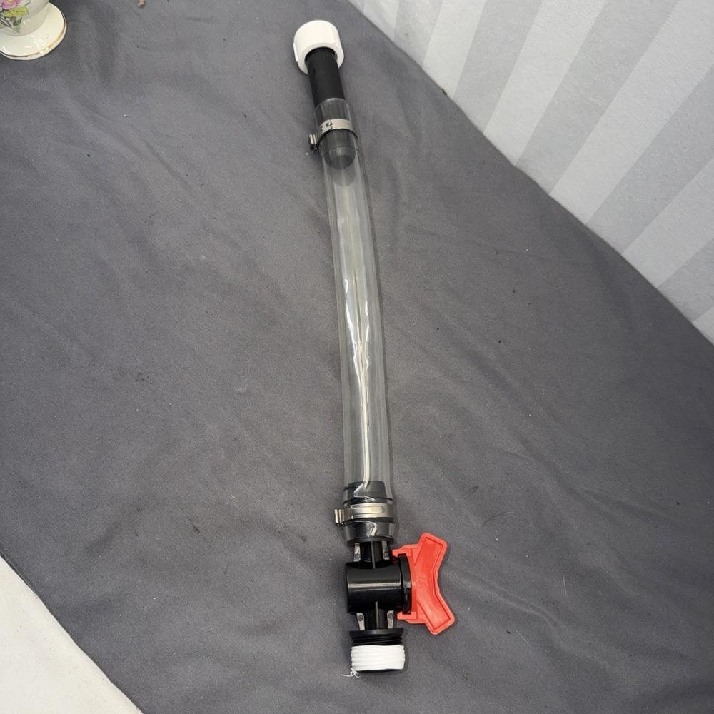 Racing Fuel Jug Hose with Ball‎ Valve Shut off & Bender, 15 Inch Fuel Filler
